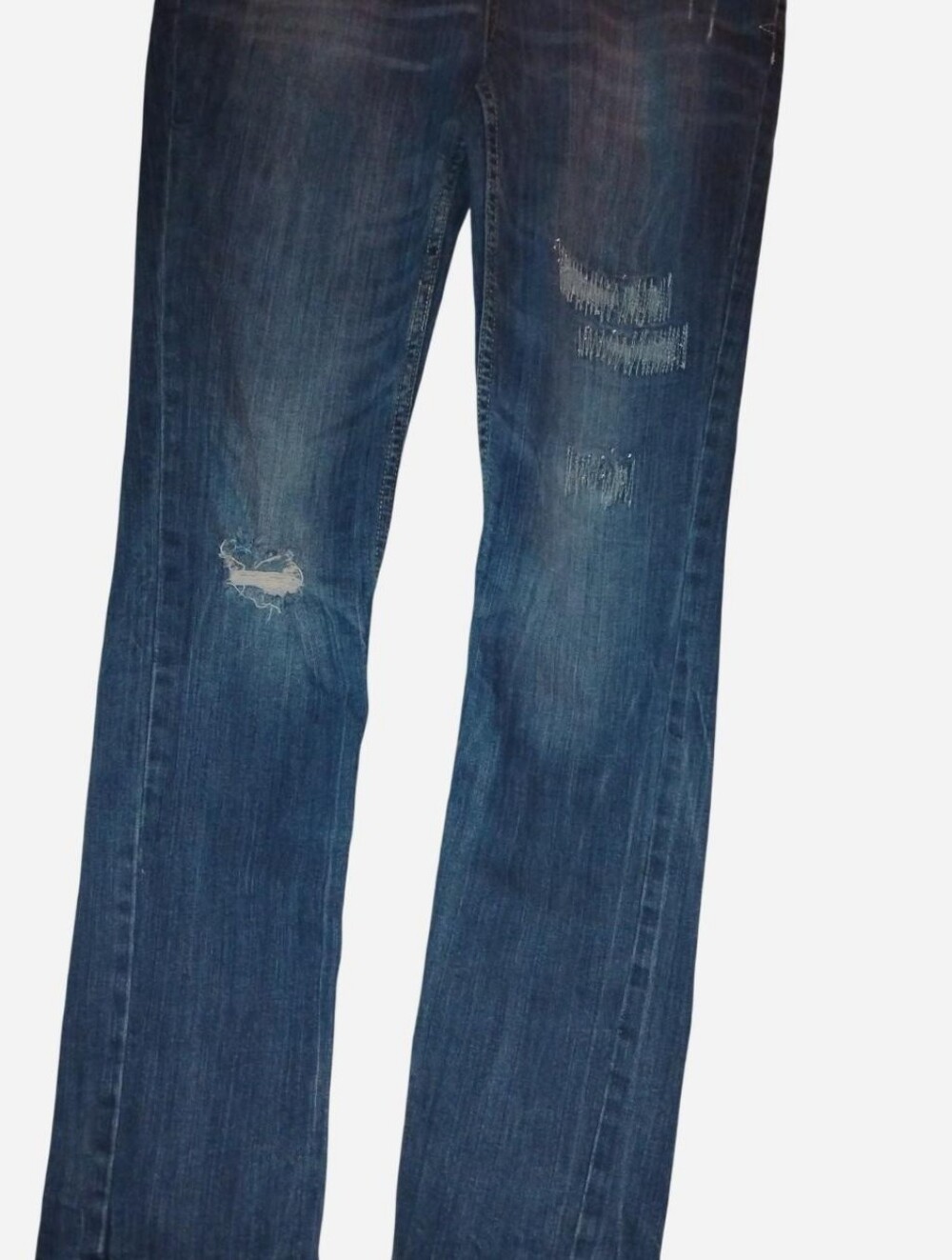 Aéropostale Bayla Skinny Jeans Size 9/10 Reg Medium Wash Distressed Denim